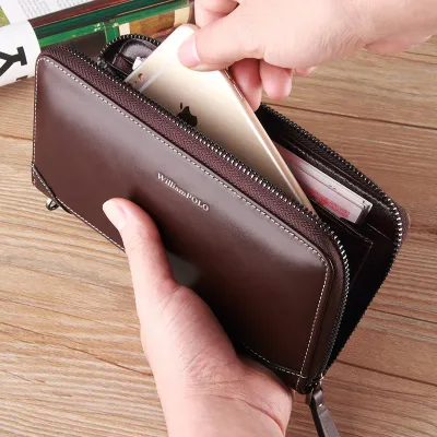 PANACHE DARK BROWN LEATHER WALLET